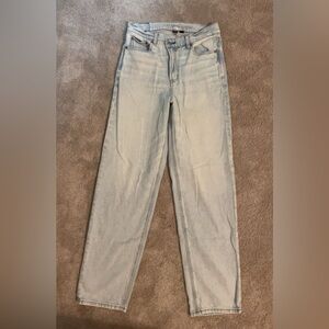 American Eagle Outfitters Women's Light Blue High Rise Jeans